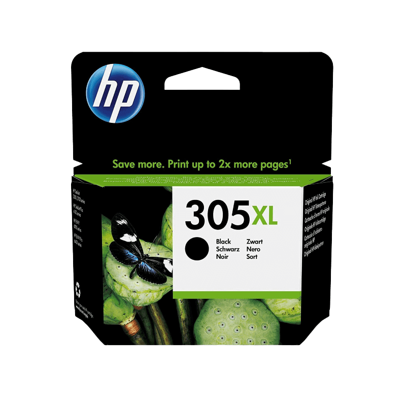 HP Original 305XL 3YM62AE svart blekkpatron | Innhold: 4 ml.