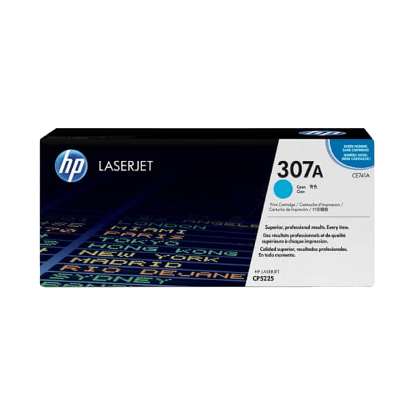 HP Original 307A CE741A cyan toner | Innhold: 7300 sider