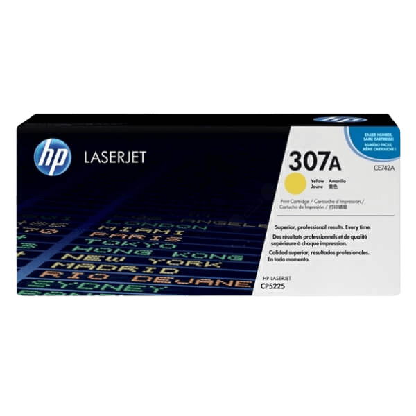 HP Original 307A CE742A gul toner | Innhold: 7300 sider