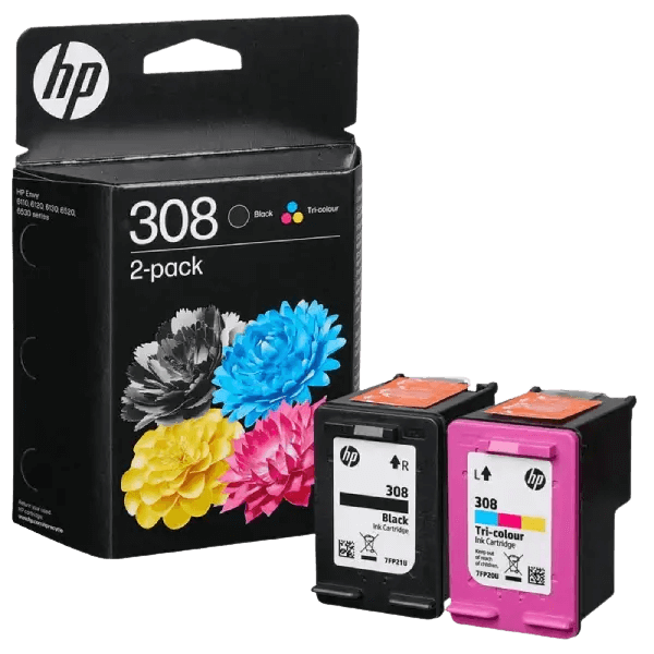 HP Original 308 6L6S6UE CMYK blekkpatron | Innhold: 120 sider
