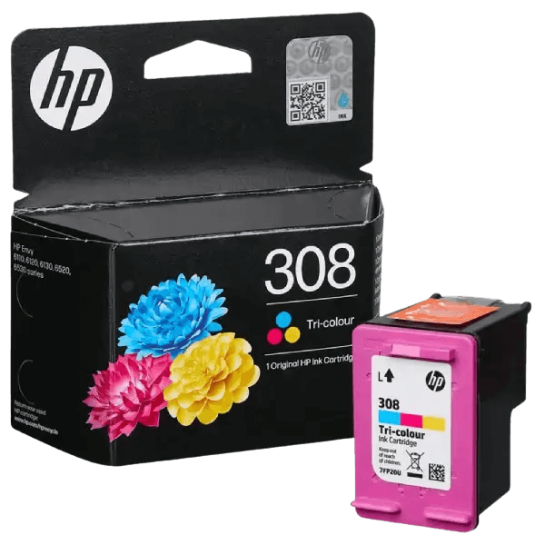 HP Original 308 7FP20UE 3 farger i én blekkpatron | Innhold: 120 sider
