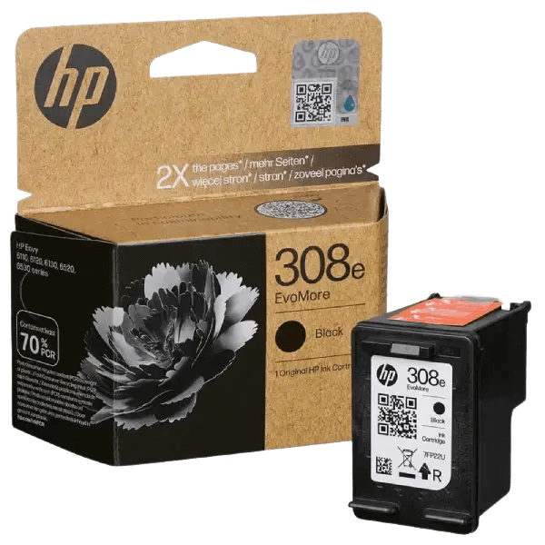 HP Original 308E 7FP22UE XL svart blekkpatron | Innhold: 320 sider