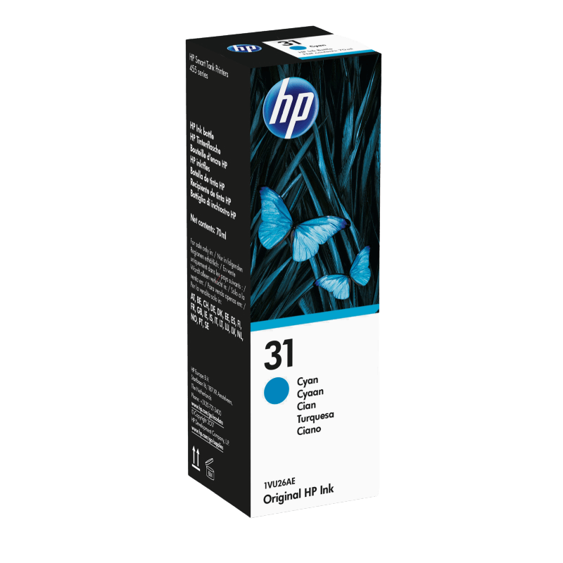HP Original 31 1VU26AE cyan Blekk refill | Innhold: 8000 sider
