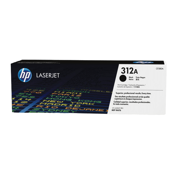 HP Original 312A CF380A svart toner | Innhold: 2400 sider