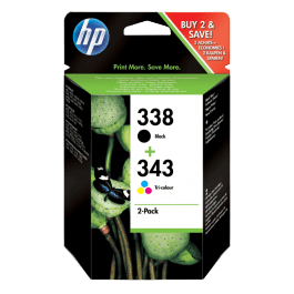 HP Original 338 / 343 SD449EE CMYK rabattpakke