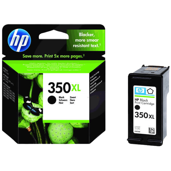 HP Original 350 CB336EE XL svart blekkpatron | Innhold: 25 ml.