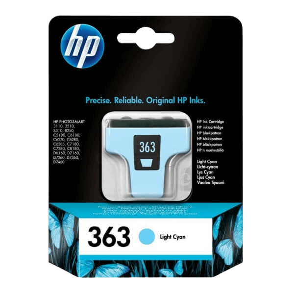 HP Original 363 C8774EE lys cyan blekkpatron | Innhold: 4 ml.