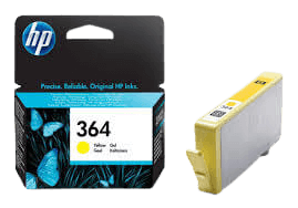 HP Original 364 CB320EE gul blekkpatron | Innhold: 3 ml.