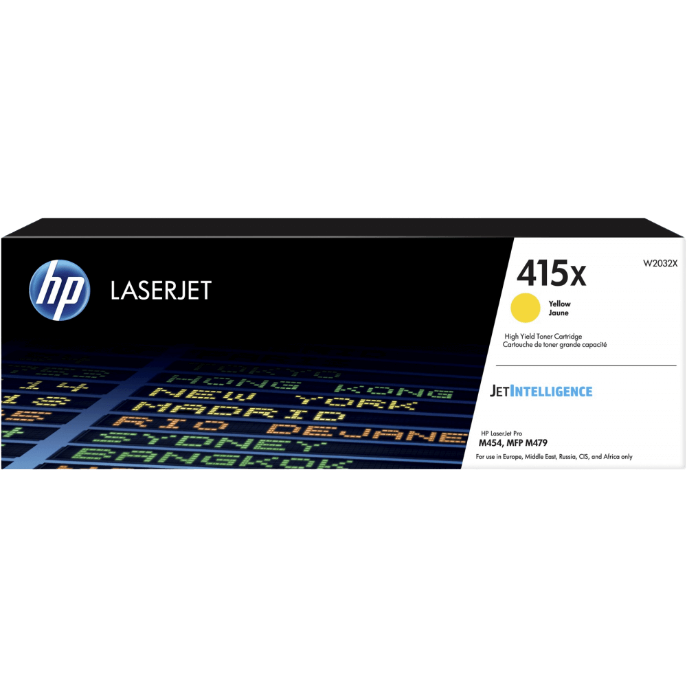 HP Original 415X W2032X XL gul toner | Innhold: 6000 sider