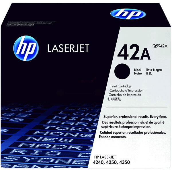 HP Original 42A Q5942A svart toner | Innhold: 10000 sider
