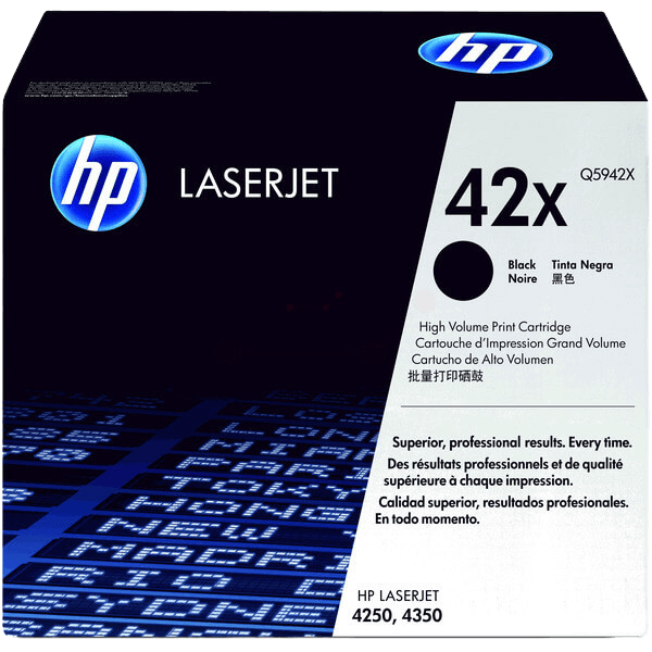 HP Original 42X Q5942X XL svart toner | Innhold: 23000 sider