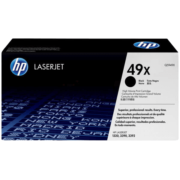 HP Original 49X Q5949X XL svart toner | Innhold: 6000 sider