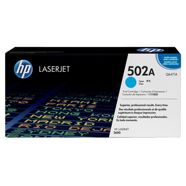 HP Original 502A Q6471A cyan toner | Innhold: 4000 sider