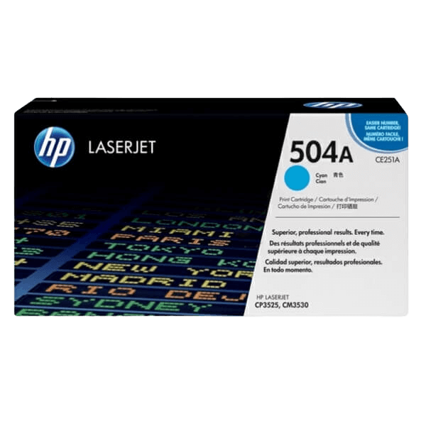 HP Original 504A CE251A cyan toner | Innhold: 7000 sider