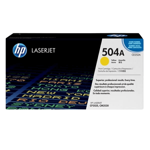 HP Original 504A CE252A gul toner | Innhold: 7000 sider