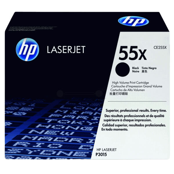 HP Original 55X CE255X XL svart toner | Innhold: 12500 sider