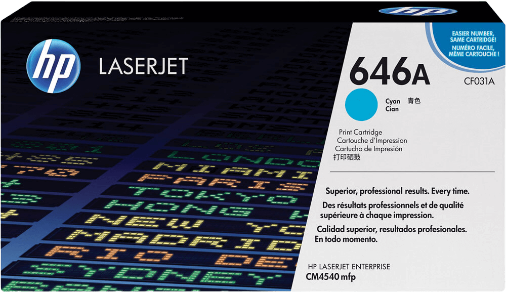 HP Original 646A CF031A cyan toner | Innhold: 11000 sider