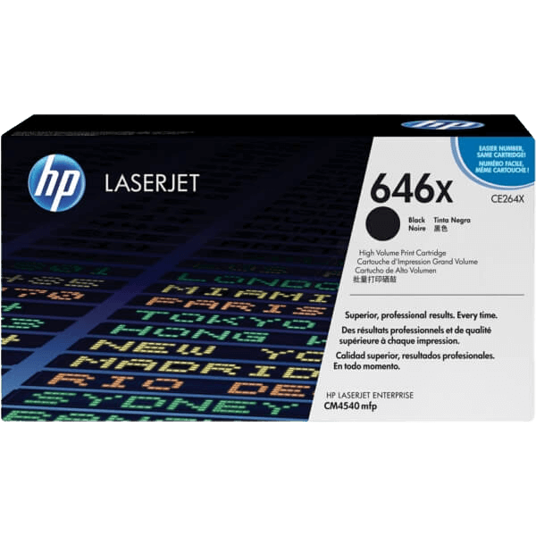 HP Original 646X CE264X XL svart toner | Innhold: 17000 sider