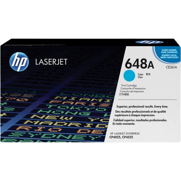 HP Original 648A CE261A cyan toner | Innhold: 11000 sider