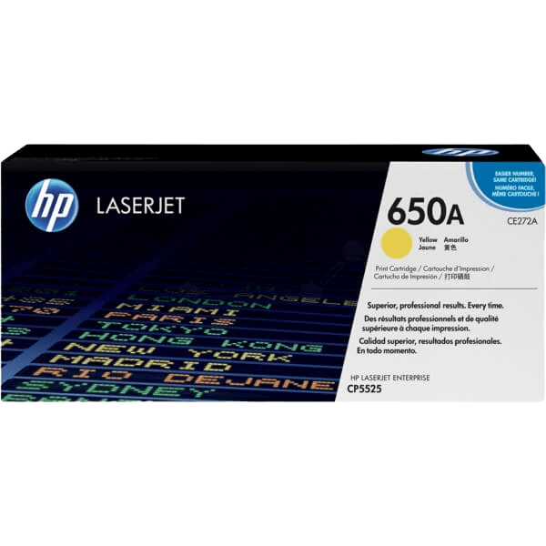 HP Original 650A CE272A gul toner | Innhold: 15000 sider
