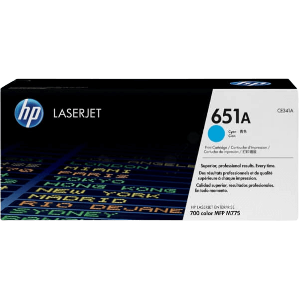 HP Original 651A CE341A cyan toner | Innhold: 16000 sider
