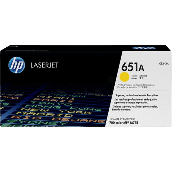 HP Original 651A CE342A gul toner | Innhold: 16000 sider