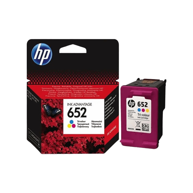 HP Original 652 F6V24AE 3 farger i én blekkpatron | Innhold: 200 sider