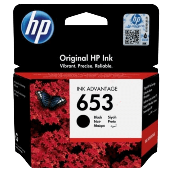 HP Original 653 3YM75AE svart blekkpatron | Innhold: 6 ml.