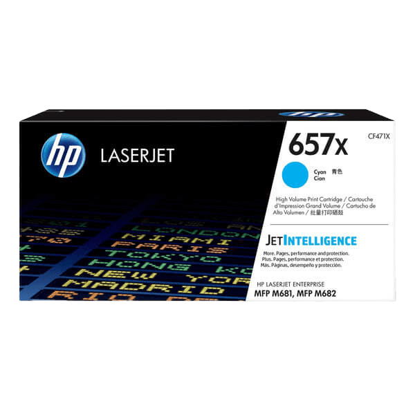 HP Original 657X CF471X XL cyan toner | Innhold: 23000 sider