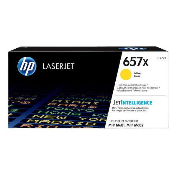 HP Original 657X CF472X XL gul toner | Innhold: 23000 sider