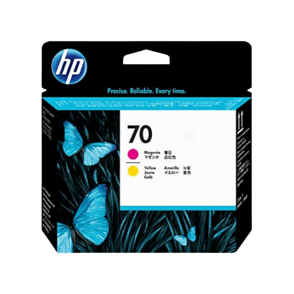 HP Original 70 C9406A magenta / gul skrivehode | Innhold: 130 ml.