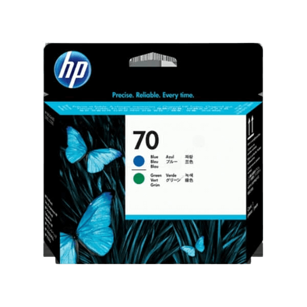 HP Original 70 C9408A cyan skrivehode | Innhold: 130 ml.