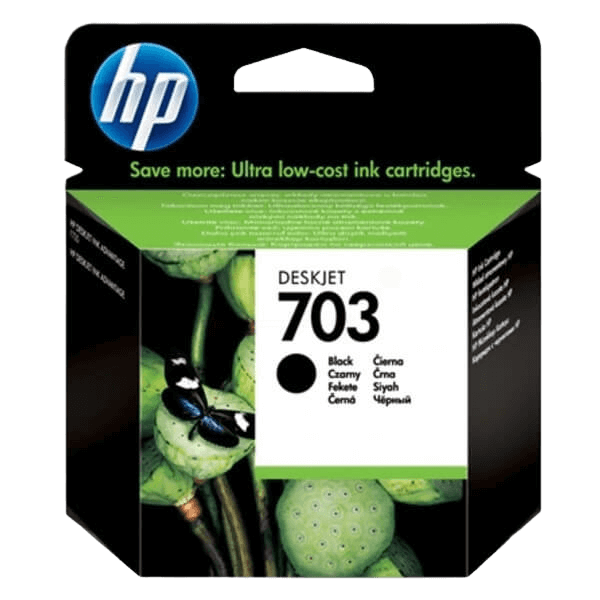 HP Original 703 CD887AE svart blekkpatron | Innhold: 4 ml.
