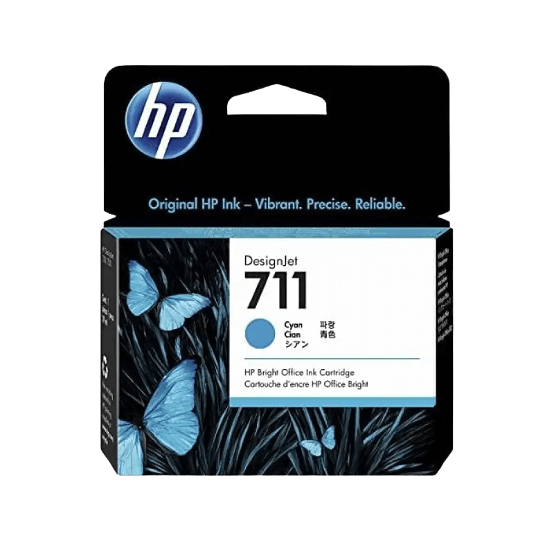 HP Original 711 CZ130A cyan blekkpatron | Innhold: 29 ml.