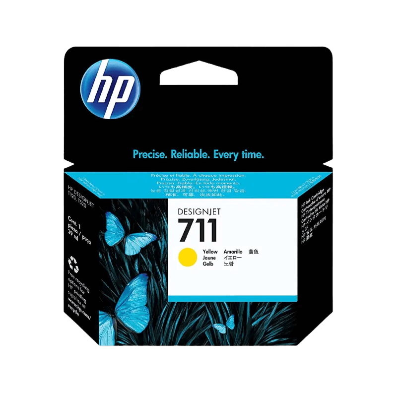 HP Original 711 CZ132A gul blekkpatron | Innhold: 29 ml.