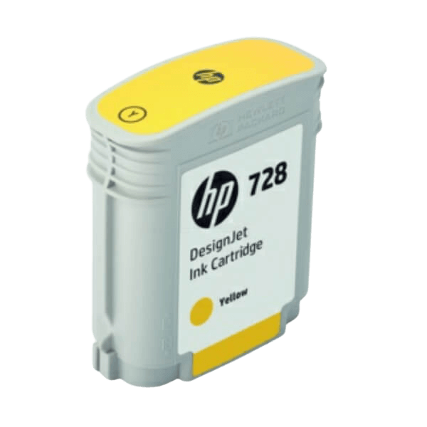HP Original 728 F9J61A gul blekkpatron