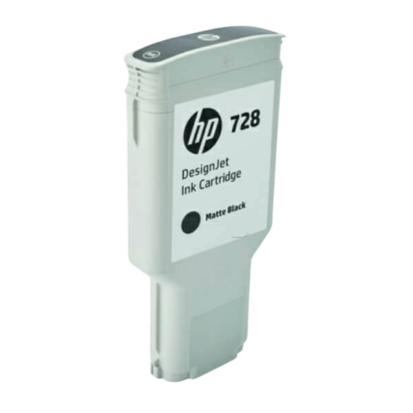 HP Original 728 F9J68A XL matt svart blekkpatron | Innhold: 300 ml.