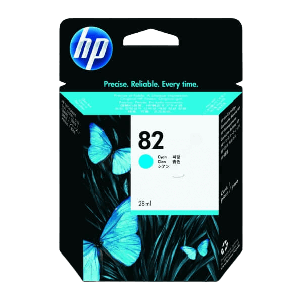 HP Original 82 CH566A cyan blekkpatron | Innhold: 28 ml.