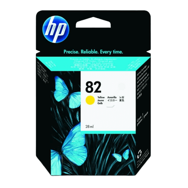 HP Original 82 CH568A gul blekkpatron | Innhold: 28 ml.
