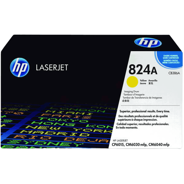 HP Original 824A CB386A gul trommel | Innhold: 35000 sider
