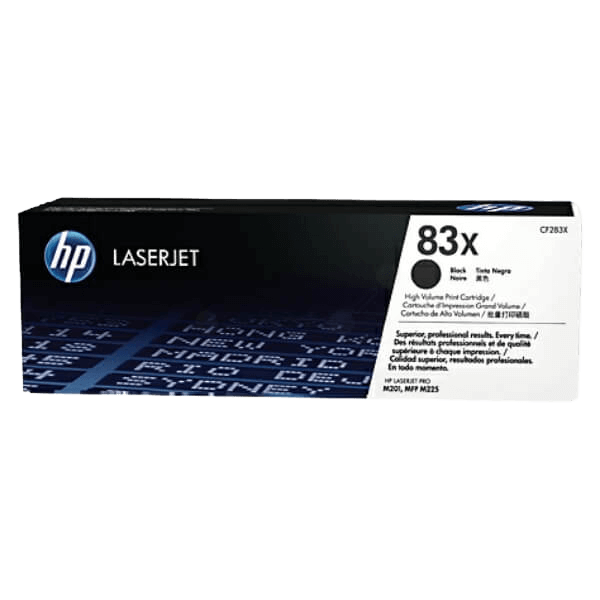 HP Original 83X CF283X XL svart toner | Innhold: 2500 sider