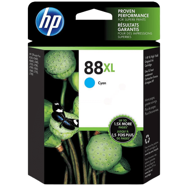HP Original 88 C9391AE XL cyan blekkpatron | Innhold: 17 ml.