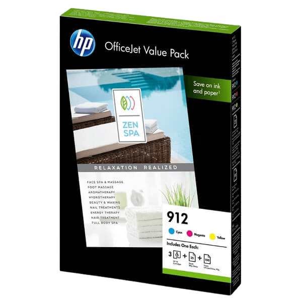 HP Original 912 6JR41AE 3 farger i én rabattpakke