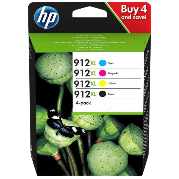 HP Original 912XL 3YP34AE CMYK rabattpakke | Innhold: 3300 sider