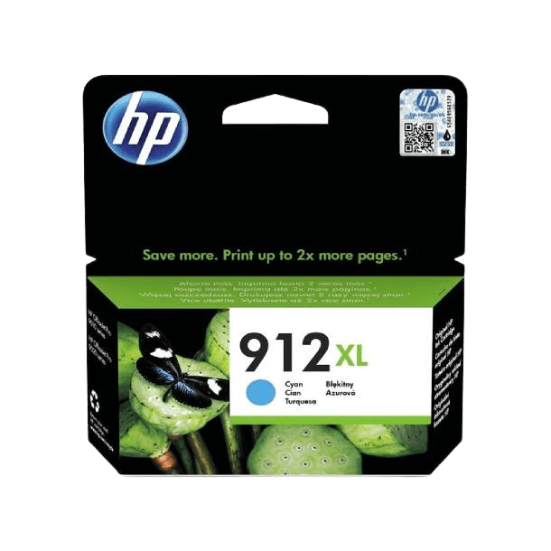 HP Original 912XL 3YL81AE cyan blekkpatron | Innhold: 825 sider