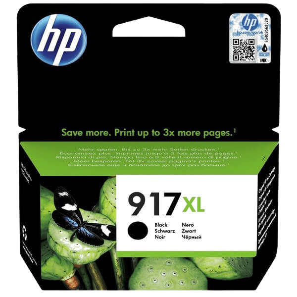 HP Original 917XL 3YL85AE XXL svart blekkpatron | Innhold: 1500 sider