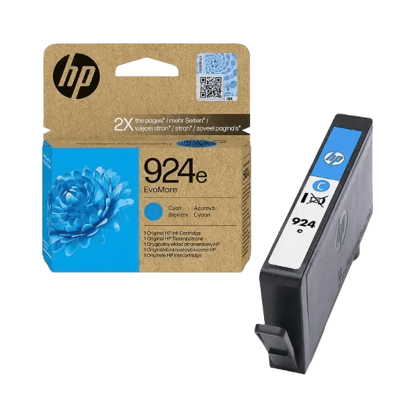 HP Original 924E 4K0U7NE XL cyan blekkpatron | Innhold: 800 sider