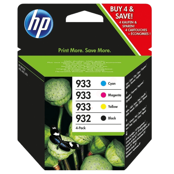 HP Original 932 + 933 6ZC71AE CMYK rabattpakke | Innhold: 1390 sider
