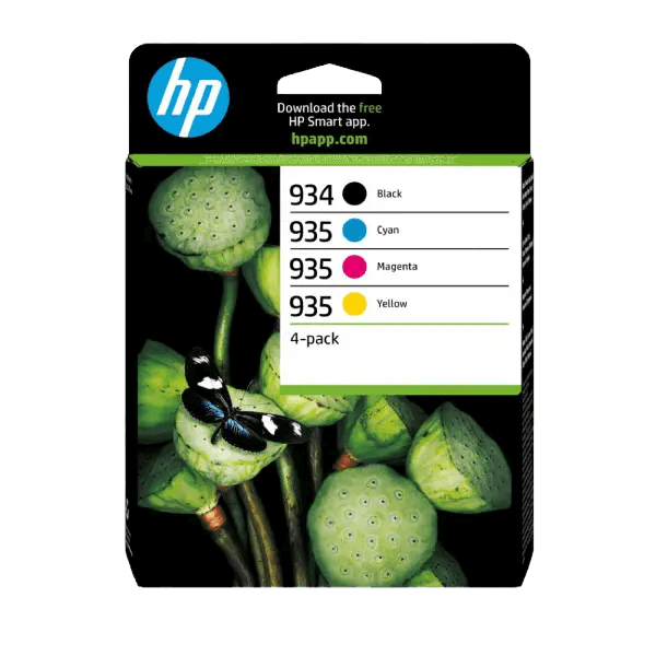 HP Original 934 + 935 6ZC72AE CMYK rabattpakke | Innhold: 1600 sider