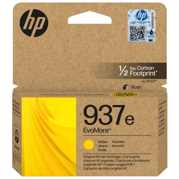 HP Original 937E 4S6W8NE XL gul blekkpatron | Innhold: 1650 sider